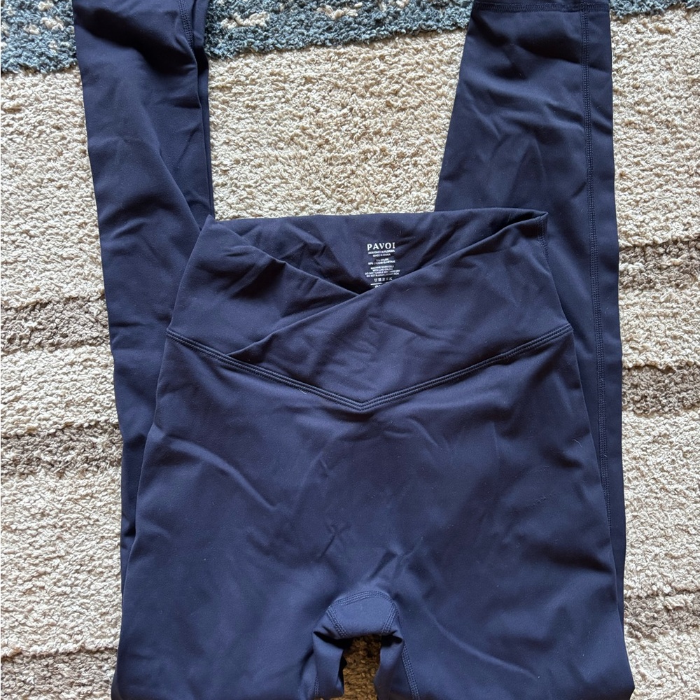 Pavoi Active Navy Blue Leggings